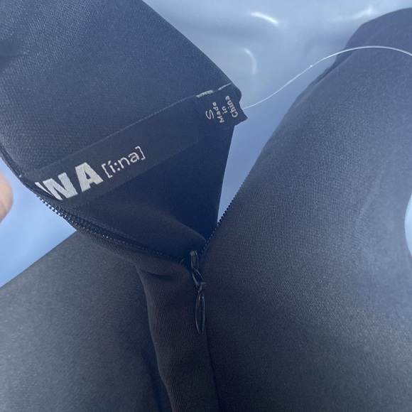 INA mini dress open waist cocktail homecoming s black - Picture 6 of 6